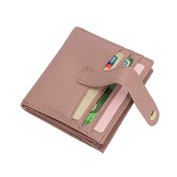 卡片夾-時尚粉色PU皮革卡片夾-可客製化印刷LOGO_2